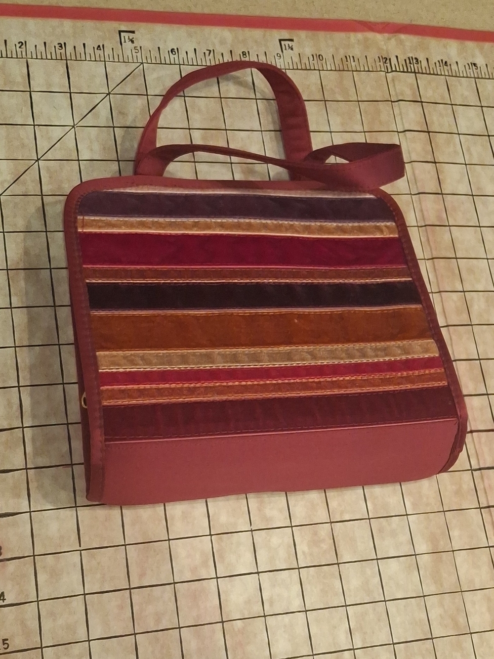 Bath & Body Works Red Tote with Gold Logo Tag